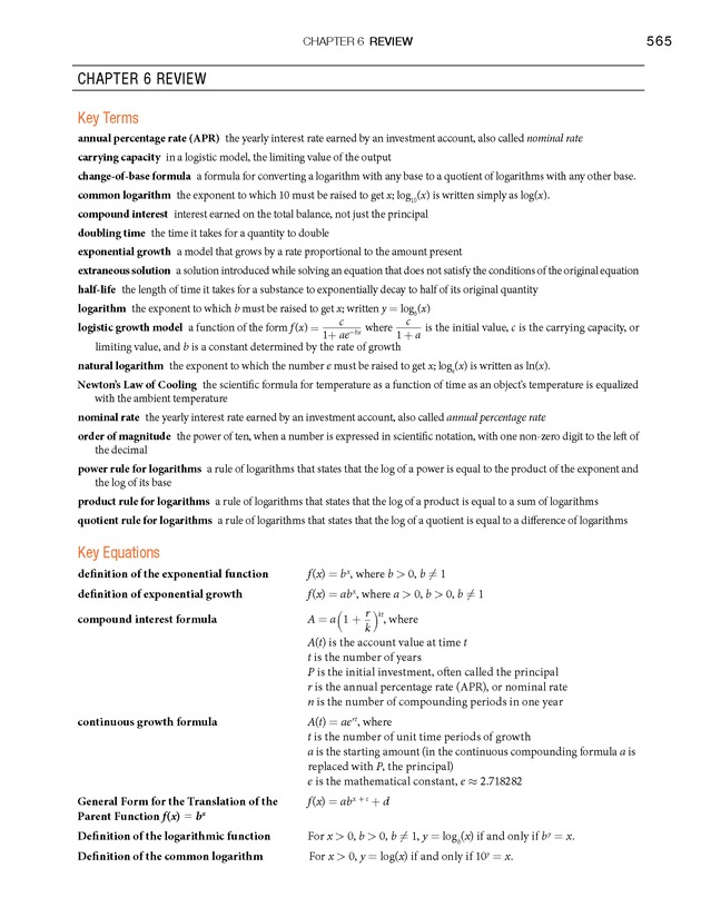 Algebra and Trigonometry - Front Matter 583